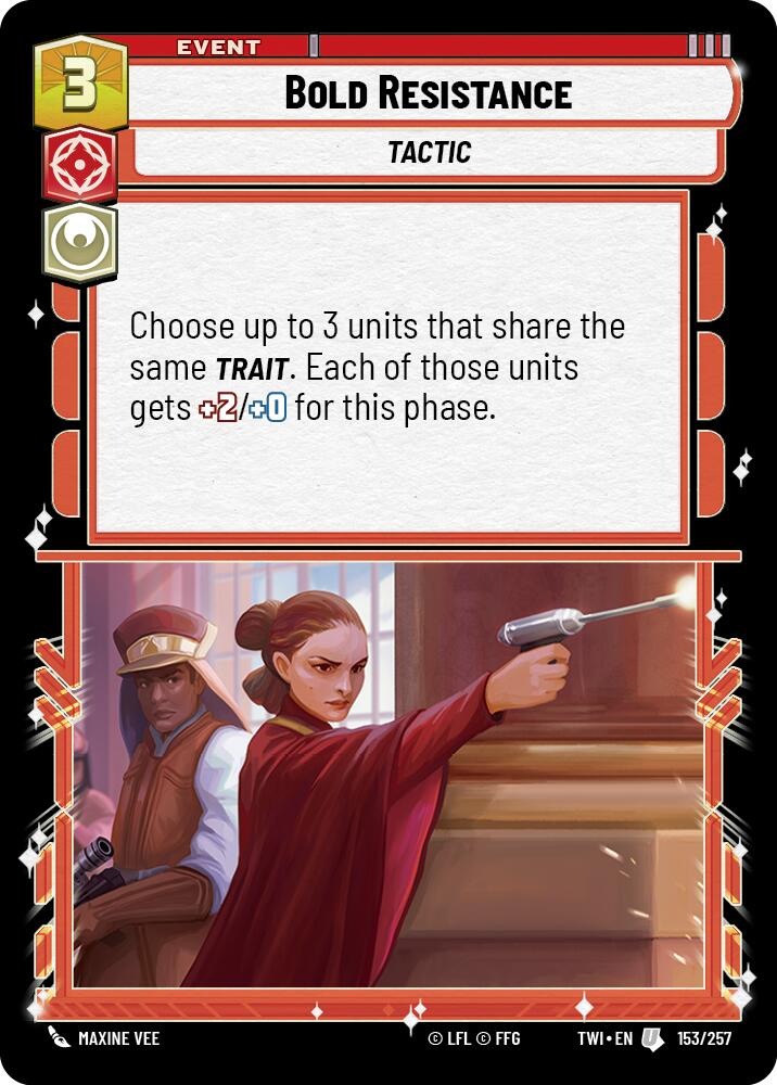 Bold Resistance (153/257) [Twilight of the Republic] | Grognard Games