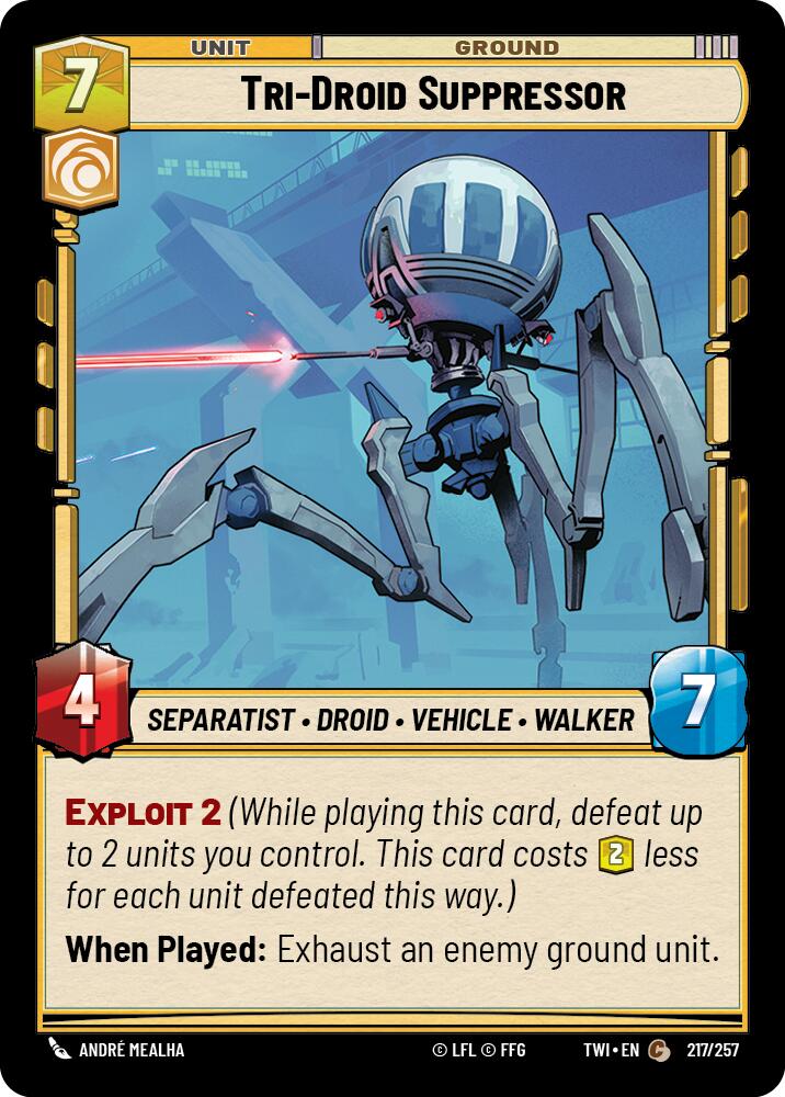 Tri-Droid Suppressor (217/257) [Twilight of the Republic] | Grognard Games