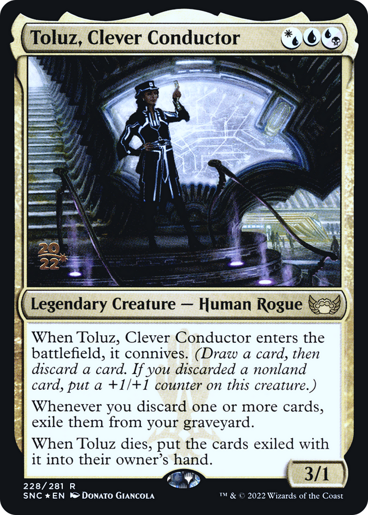 Toluz, Clever Conductor [Streets of New Capenna Prerelease Promos] | Grognard Games
