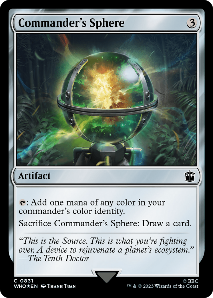 Commander's Sphere (Surge Foil) [Doctor Who] | Grognard Games