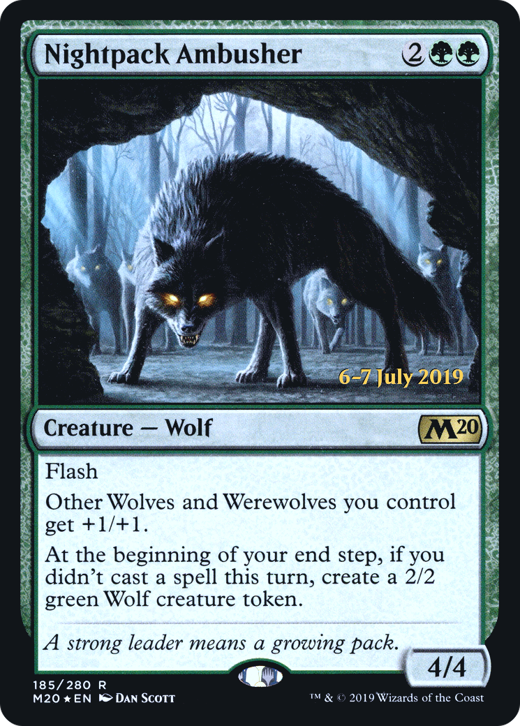Nightpack Ambusher  [Core Set 2020 Prerelease Promos] | Grognard Games