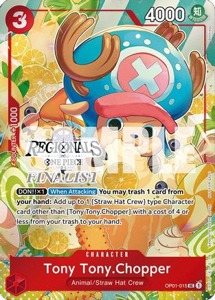 Tony Tony.Chopper (Online Regional 2024 Vol. 3) [Finalist] (OP01-015) - One Piece Promotion Cards Foil | Grognard Games