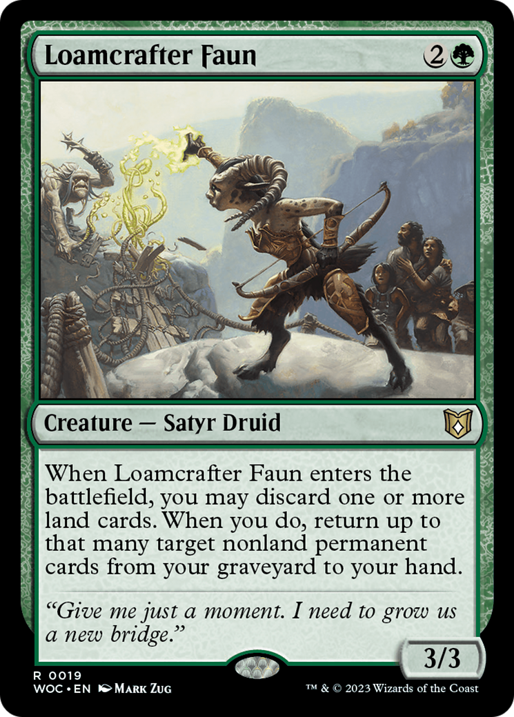 Loamcrafter Faun [Wilds of Eldraine Commander] | Grognard Games