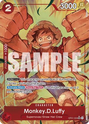 Monkey.D.Luffy (OP01-024) (Alternate Art) (OP01-024) - Premium Booster -The Best- Foil | Grognard Games