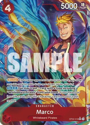 Marco (Alternate Art) (OP02-018) - Premium Booster -The Best- Foil | Grognard Games