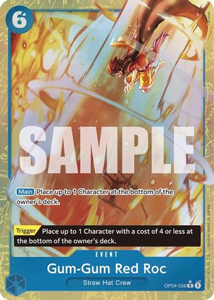 Gum-Gum Red Roc (Alternate Art) (OP04-056) - Premium Booster -The Best- Foil | Grognard Games