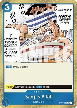 Sanji's Pilaf (Jolly Roger Foil) (OP03-056) - Premium Booster -The Best- Foil | Grognard Games
