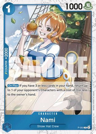 Nami (P-053) (Jolly Roger Foil) (P-053) - Premium Booster -The Best- Foil | Grognard Games