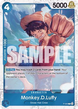 Monkey.D.Luffy (P-055) (Jolly Roger Foil) (P-055) - Premium Booster -The Best- Foil | Grognard Games