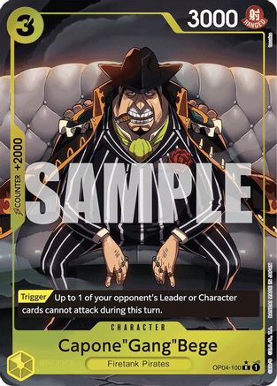 Capone"Gang"Bege (OP04-100) (Alternate Art) (OP04-100) - Premium Booster -The Best- Foil | Grognard Games