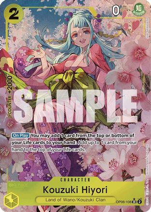 Kouzuki Hiyori (Alternate Art) (OP06-106) - Premium Booster -The Best- Foil | Grognard Games