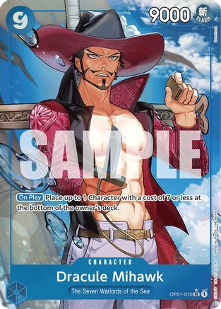 Dracule Mihawk (OP01-070) (Alternate Art) (OP01-070) - Premium Booster -The Best- Foil | Grognard Games