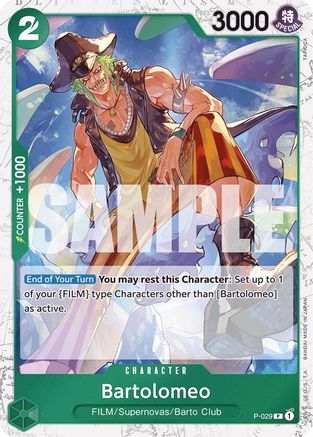 Bartolomeo (P-029) (Jolly Roger Foil) (P-029) - Premium Booster -The Best- Foil | Grognard Games