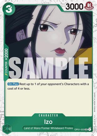 Izo (OP01-033) (Jolly Roger Foil) (OP01-033) - Premium Booster -The Best- Foil | Grognard Games