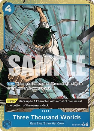 Three Thousand Worlds (Alternate Art) (OP03-057) - Premium Booster -The Best- Foil | Grognard Games