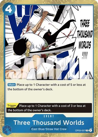 Three Thousand Worlds (Jolly Roger Foil) (OP03-057) - Premium Booster -The Best- Foil | Grognard Games