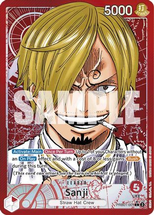 Sanji (PRB01-001) (Alternate Art) (PRB01-001) - Premium Booster -The Best- Foil | Grognard Games