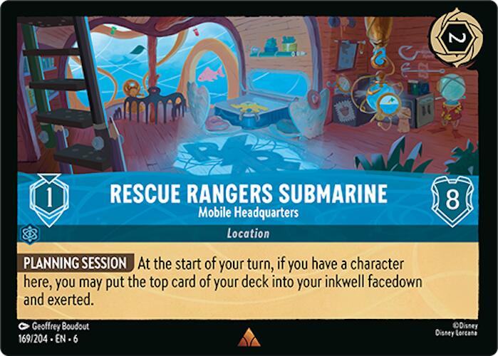 Rescue Rangers Submarine - Mobile Headquarters (169/204) [Azurite Sea] | Grognard Games