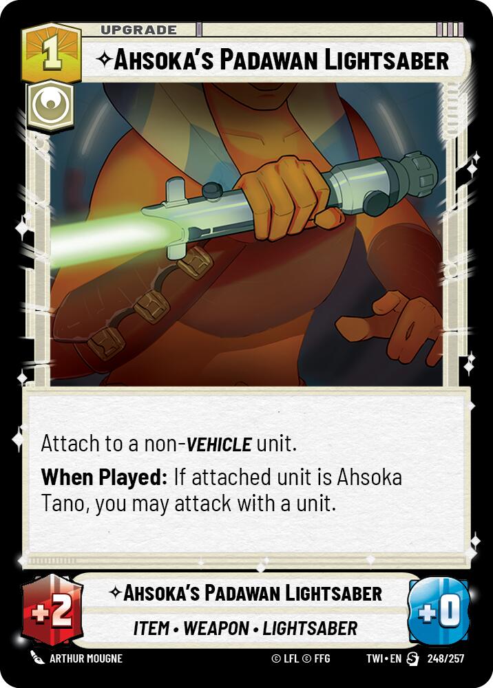 Ahsoka's Padawan Lightsaber (248/257) [Twilight of the Republic] | Grognard Games