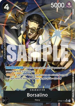 Borsalino (Alternate Art) (OP02-114) - Premium Booster -The Best- Foil | Grognard Games