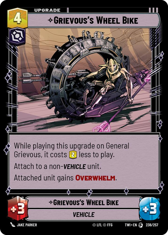 Grievous's Wheel Bike (236/257) [Twilight of the Republic] | Grognard Games