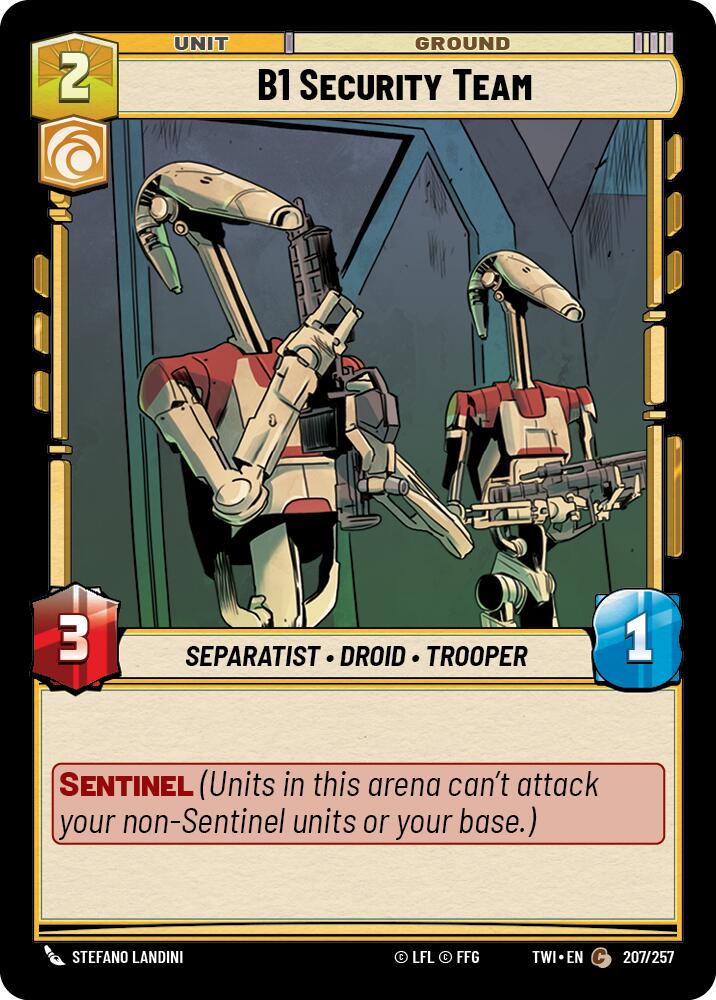 B1 Security Team (207/257) [Twilight of the Republic] | Grognard Games
