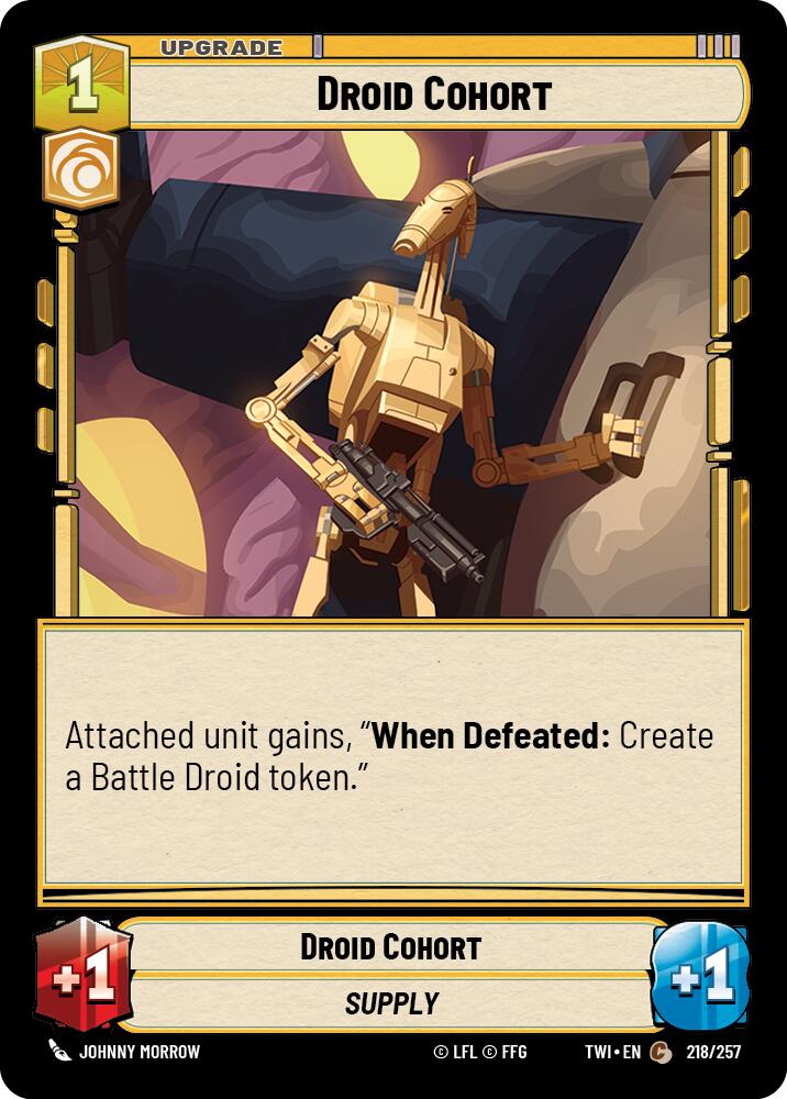 Droid Cohort (218/257) [Twilight of the Republic] | Grognard Games