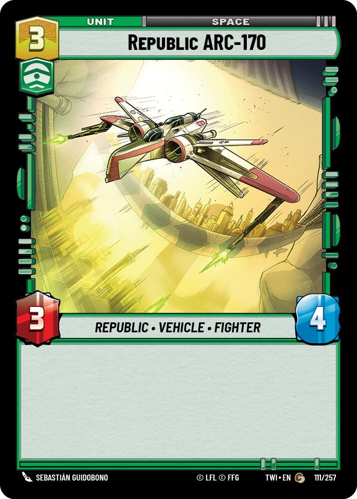 Republic ARC-170 (111/257) [Twilight of the Republic] | Grognard Games