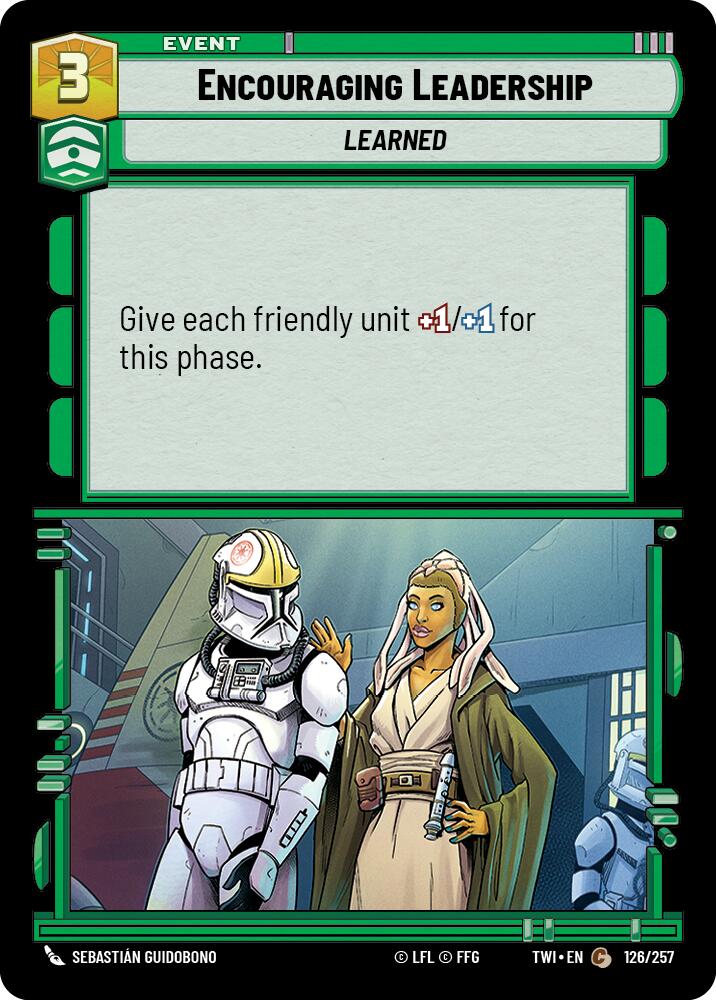 Encouraging Leadership (126/257) [Twilight of the Republic] | Grognard Games