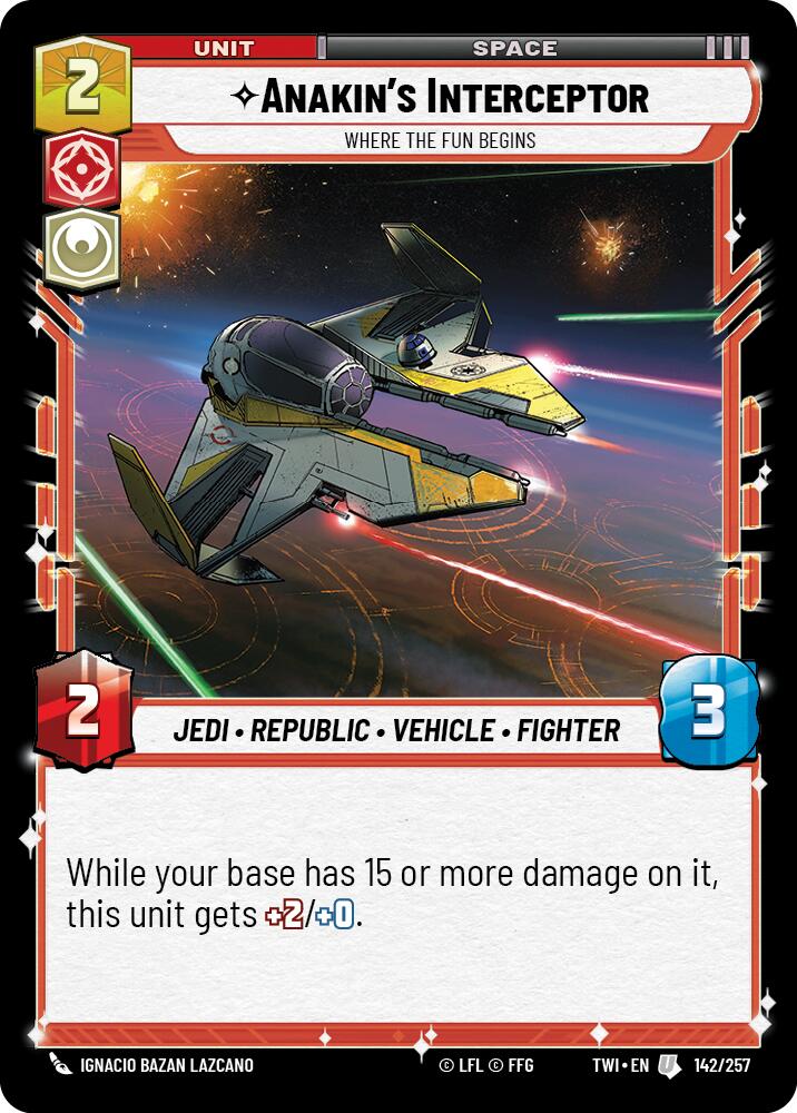 Anakin's Interceptor - Where the Fun Begins (142/257) [Twilight of the Republic] | Grognard Games
