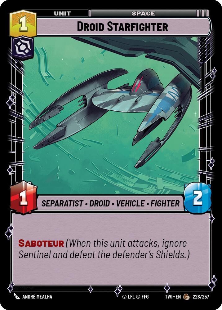 Droid Starfighter (228/257) [Twilight of the Republic] | Grognard Games