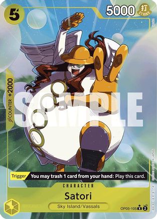 Satori (Alternate Art) (OP05-105) - Premium Booster -The Best- Foil | Grognard Games