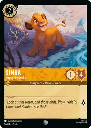 Simba - Happy-Go-Lucky (5/204) [Azurite Sea] | Grognard Games