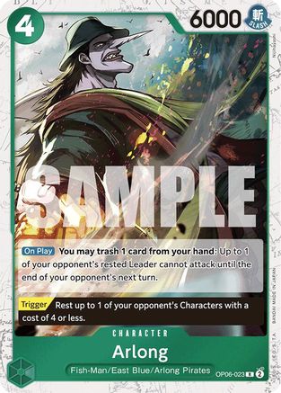 Arlong (Jolly Roger Foil) (OP06-023) - Premium Booster -The Best- Foil | Grognard Games