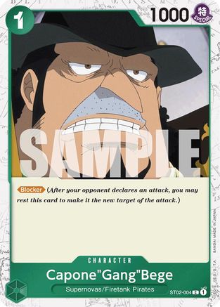 Capone"Gang"Bege (ST02-004) (Jolly Roger Foil) (ST02-004) - Premium Booster -The Best- Foil | Grognard Games