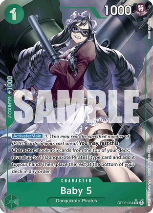 Baby 5 (OP05-034) (Full Art) (OP05-034) - Premium Booster -The Best- Foil | Grognard Games