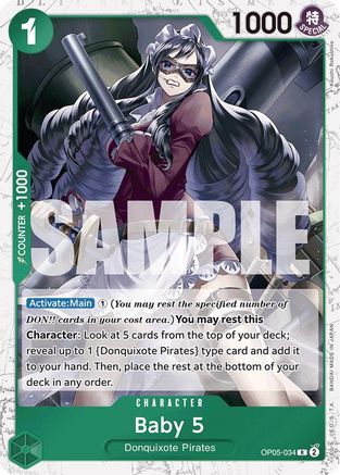 Baby 5 (OP05-034) (Jolly Roger Foil) (OP05-034) - Premium Booster -The Best- Foil | Grognard Games
