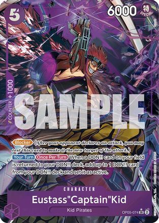 Eustass"Captain"Kid (OP05-074) (Alternate Art) (OP05-074) - Premium Booster -The Best- Foil | Grognard Games