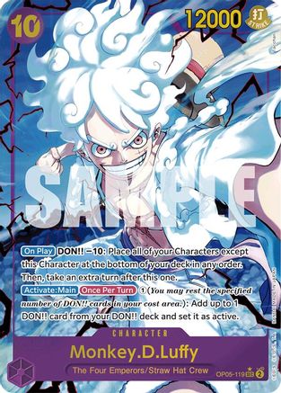 Monkey.D.Luffy (OP05-119) (Alternate Art) (OP05-119) - Premium Booster -The Best- Foil | Grognard Games