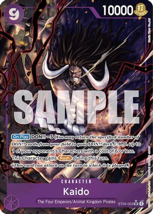 Kaido (ST04-003) (Alternate Art) (ST04-003) - Premium Booster -The Best- Foil | Grognard Games