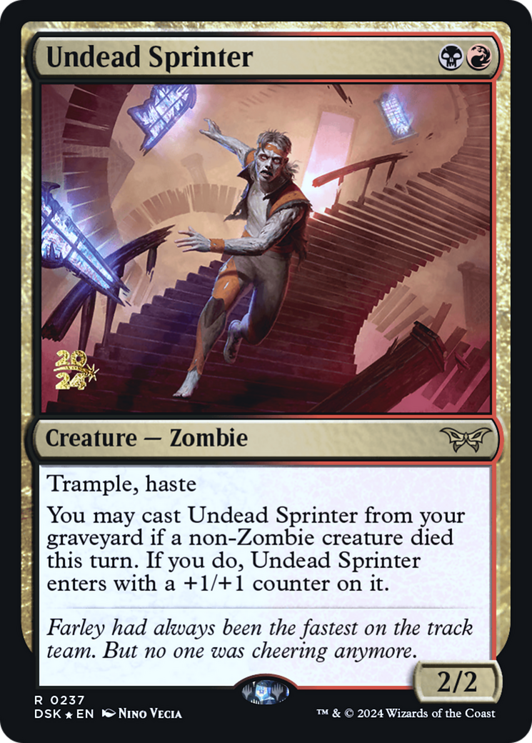 Undead Sprinter [Duskmourn: House of Horror Prerelease Promos] | Grognard Games
