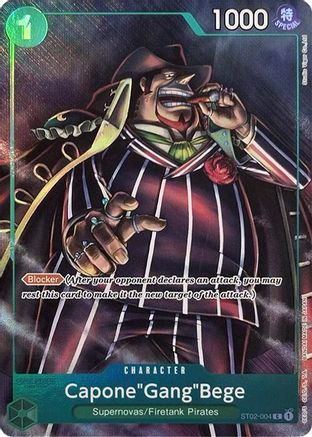 Capone"Gang"Bege (Premium Card Collection -Best Selection Vol. 2-) (ST02-004) - One Piece Promotion Cards Foil | Grognard Games