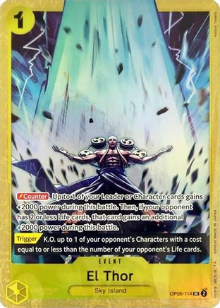 El Thor (Premium Card Collection -Best Selection Vol. 2-) (OP05-114) - One Piece Promotion Cards Foil | Grognard Games