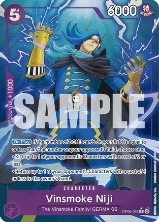 Vinsmoke Niji (OP06-065) (Full Art) (OP06-065) - Premium Booster -The Best- Foil | Grognard Games