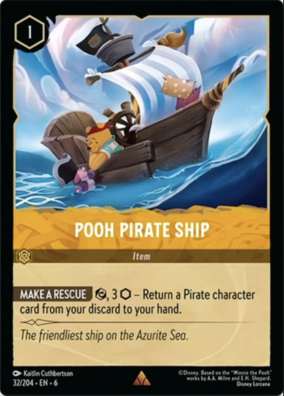 Pooh Pirate Ship (32/204) [Azurite Sea] | Grognard Games