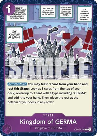 Kingdom of GERMA (Jolly Roger Foil) (OP06-079) - Premium Booster -The Best- Foil | Grognard Games