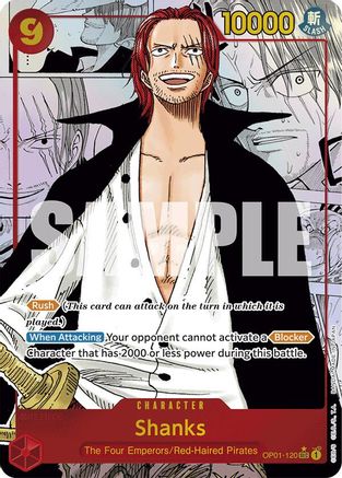 Shanks (Manga) (OP01-120) - Premium Booster -The Best- Foil | Grognard Games