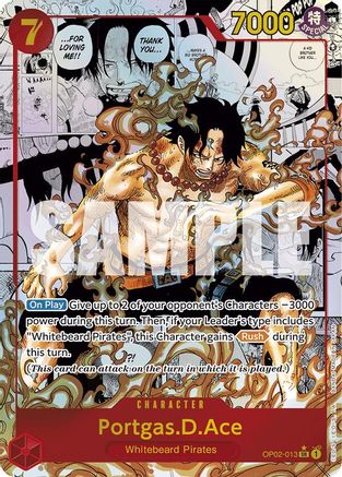 Portgas.D.Ace (Manga) (OP02-013) - Premium Booster -The Best- Foil | Grognard Games
