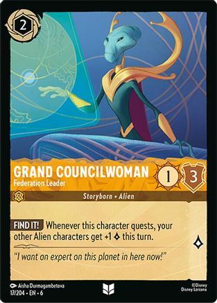 Grand Councilwoman - Federation Leader (17/204) [Azurite Sea] | Grognard Games