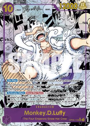 Monkey.D.Luffy (OP05-119) (Manga) (OP05-119) - Premium Booster -The Best- Foil | Grognard Games